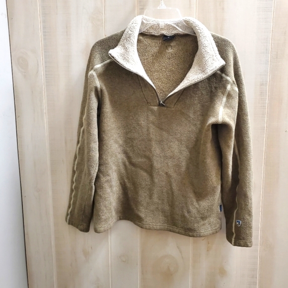 Kuhl Tops - Kuhl Fleece Sherpa Pullover 1/4 Zip Henley Neutral Size M Unisex